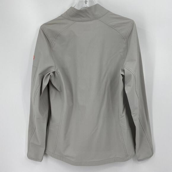 Merrell Quest Jacket Womens Size S Protect Light Gray Coral Full Zip Softshell - Picture 10 of 12